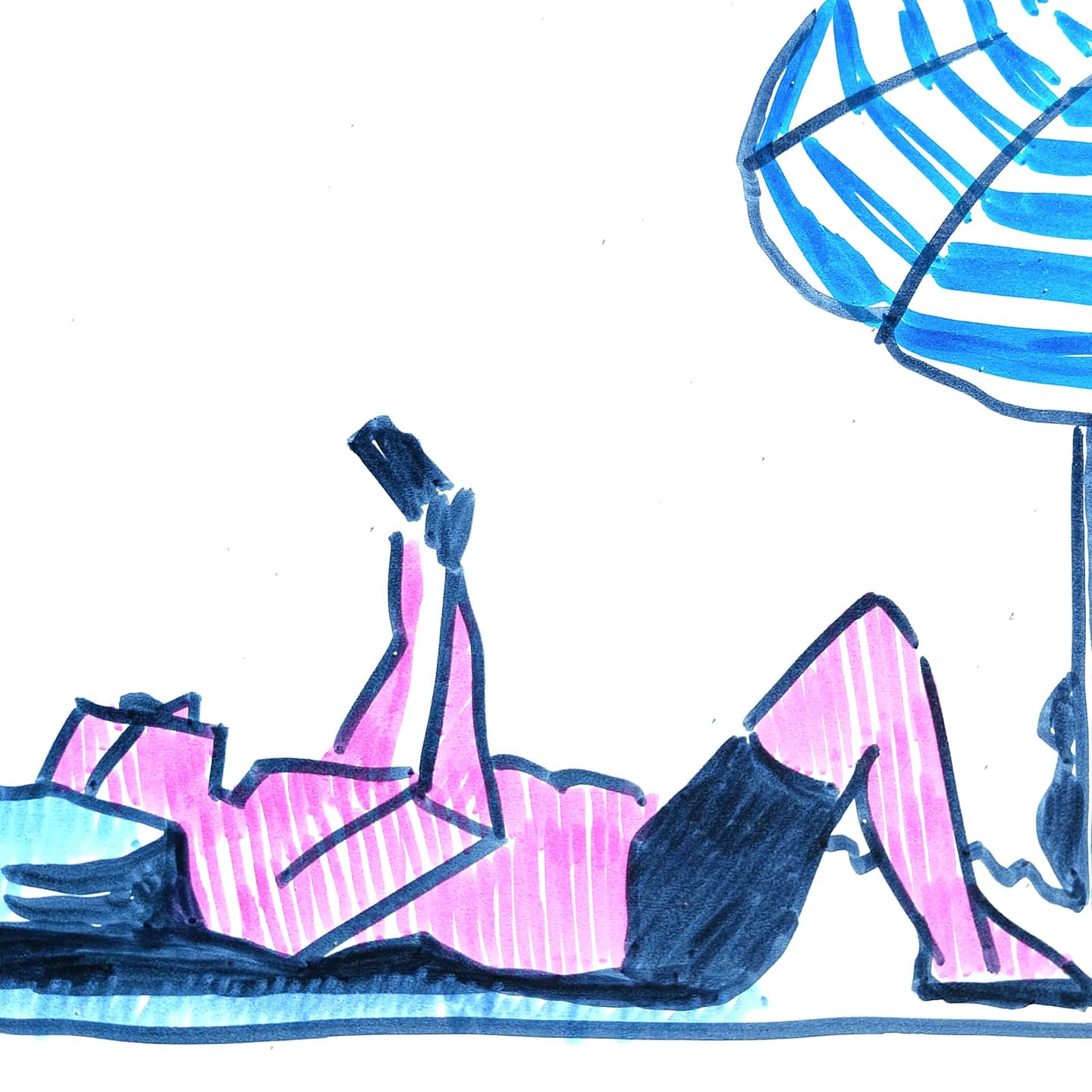 beach sketch